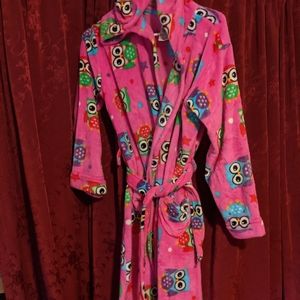 Owl print robe